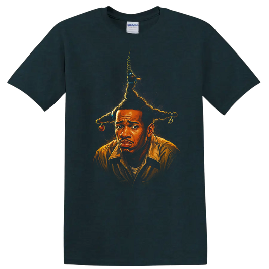 Illustrated portrait inspired by Don't Be a Menace to South Central While Drinking Your Juice on a Midnight (Green) T Shirt