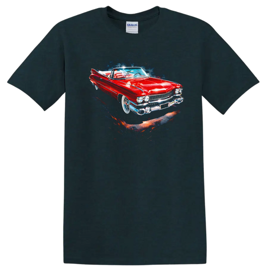 Red 1959 Cadillac Eldorado classic car graphic print T - Midnight (Green)