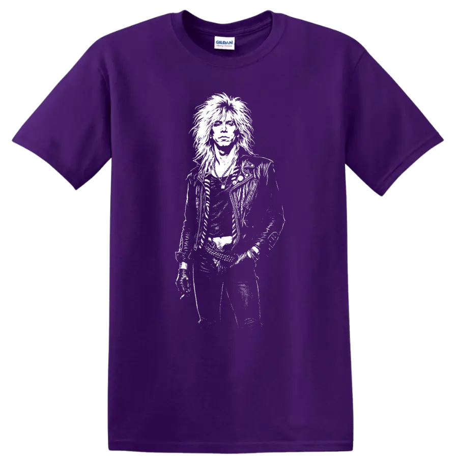 Duff McKagan Guns N' Roses Rock Legends Tribute T Shirt on a Purple T Shirt