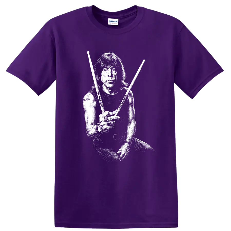 Marky Ramone Ramones Rock Legends Punk Drummer T Shirt - Purple