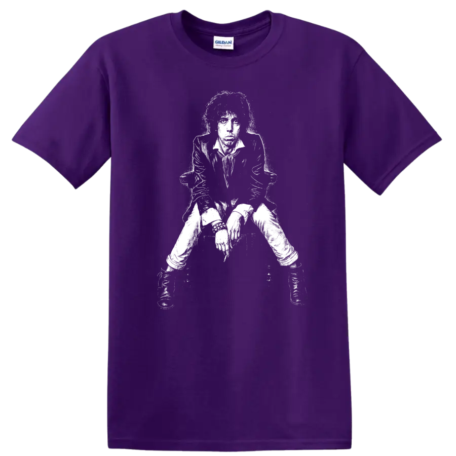 Mick Jagger The Rolling Stones Rock Legends Portrait T Shirt - Purple