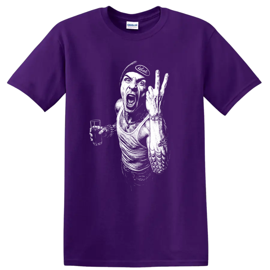 Chester Bennington Linkin Park Rock Legends Tribute T Shirt - Purple