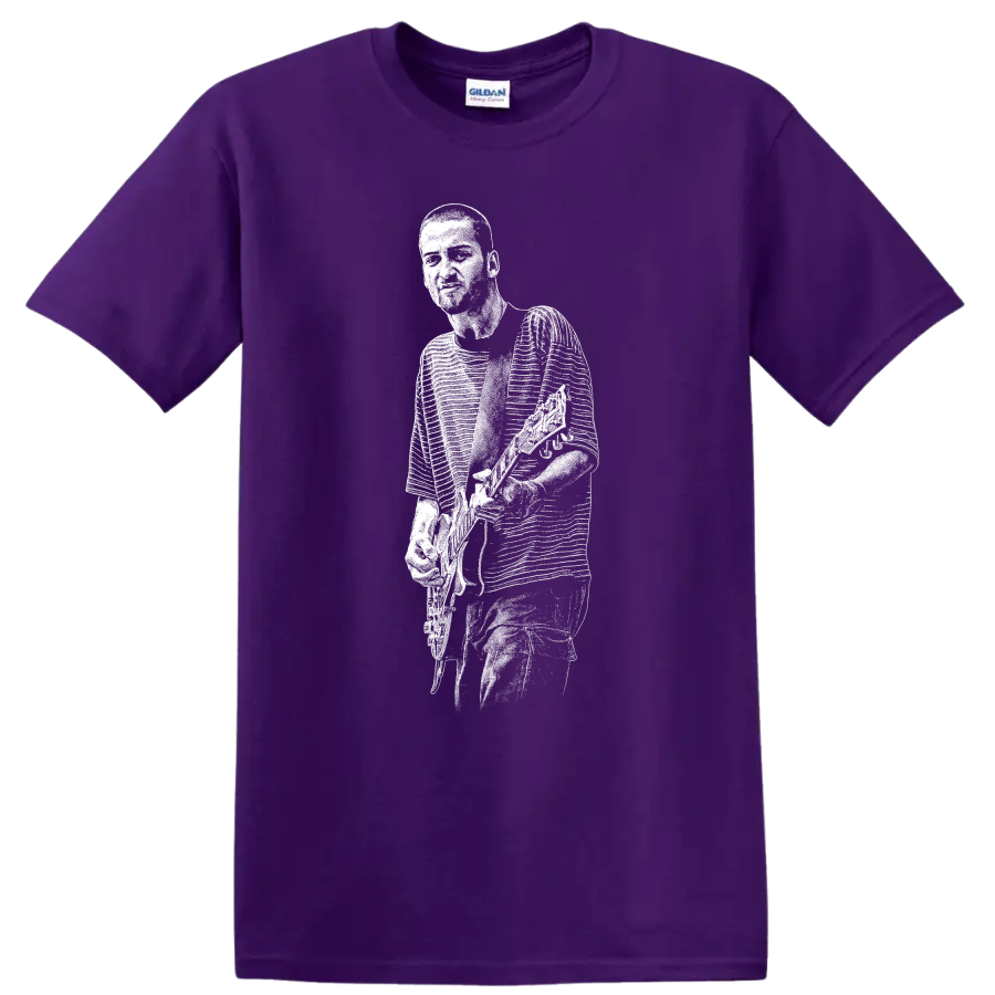 Eddie Vedder Pearl Jam Rock Legends Tribute T Shirt Classic Music Fan Tee - Purple
