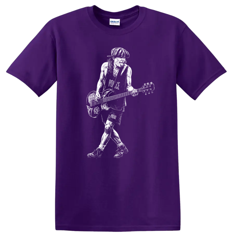 Cliff Burton Metallica Rock Legends Tribute T Shirt for Fans - Purple