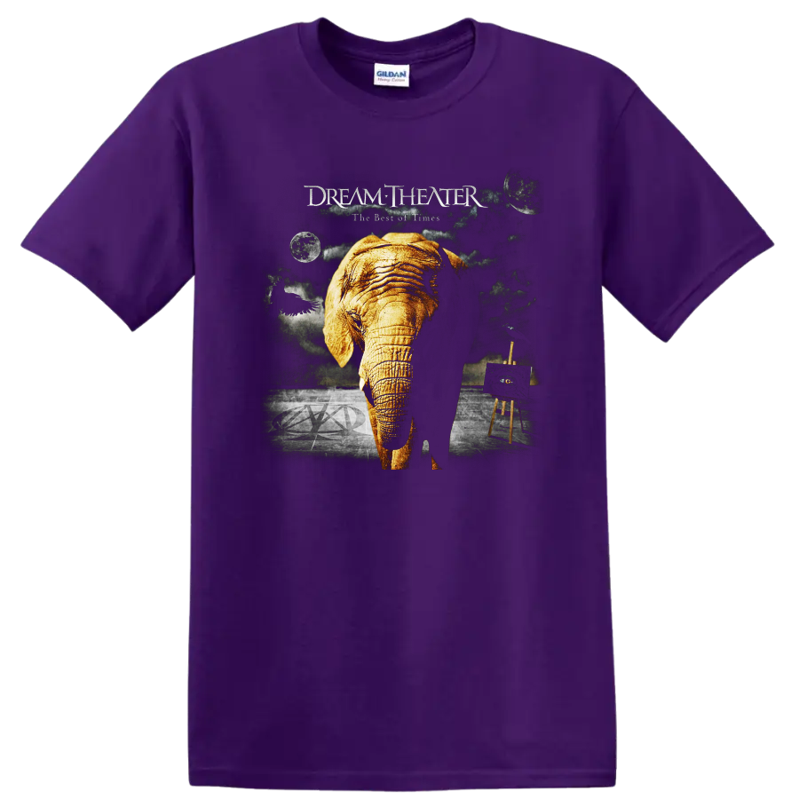 Dream Theater The Best of Times elephant graphic print T - Purple
