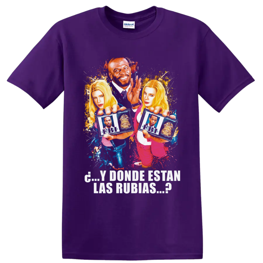 White Chicks Marcus and Kevin Copeland colorful undercover comedy collage on a Purple T Shirt