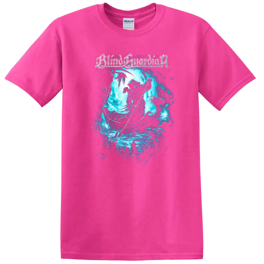 Bloody Underground Gothic Metal Wave Art T Shirt Retro Rock Legend - Safety Pink