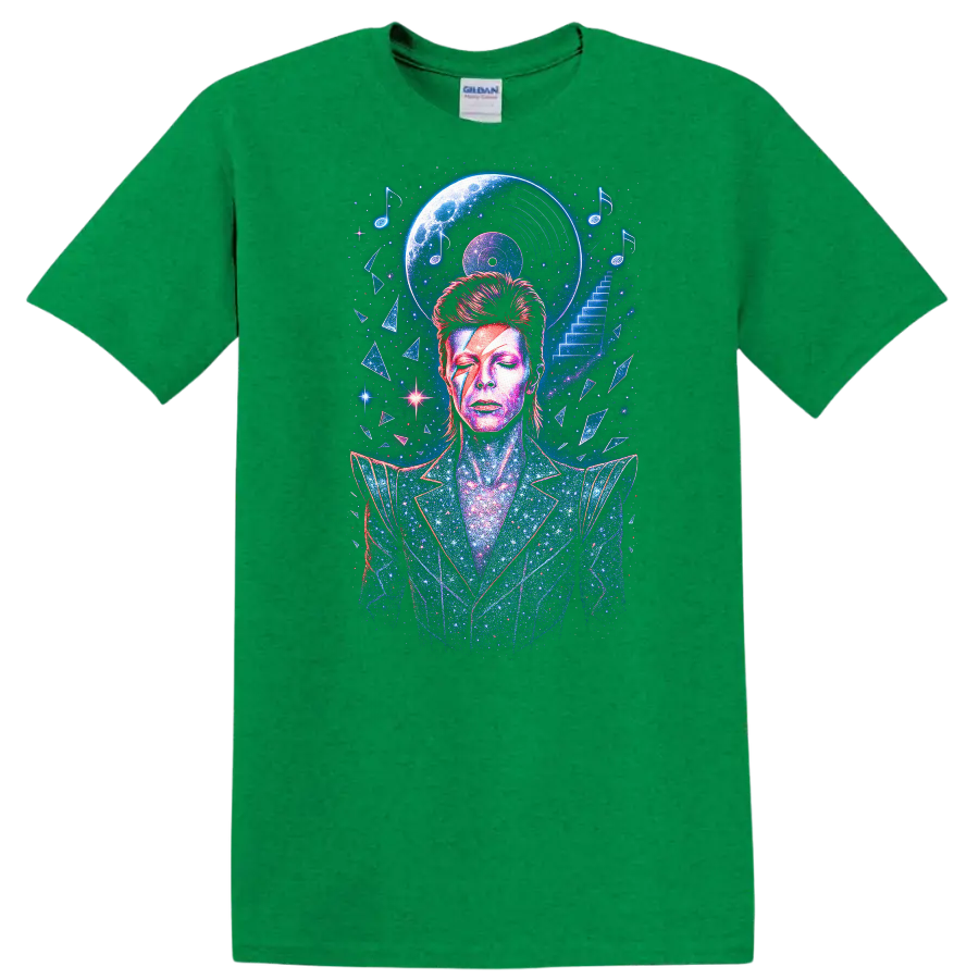 Retro Rock Heavy Metal Album Cover Legend Style T Shirt - Antic Irish Green