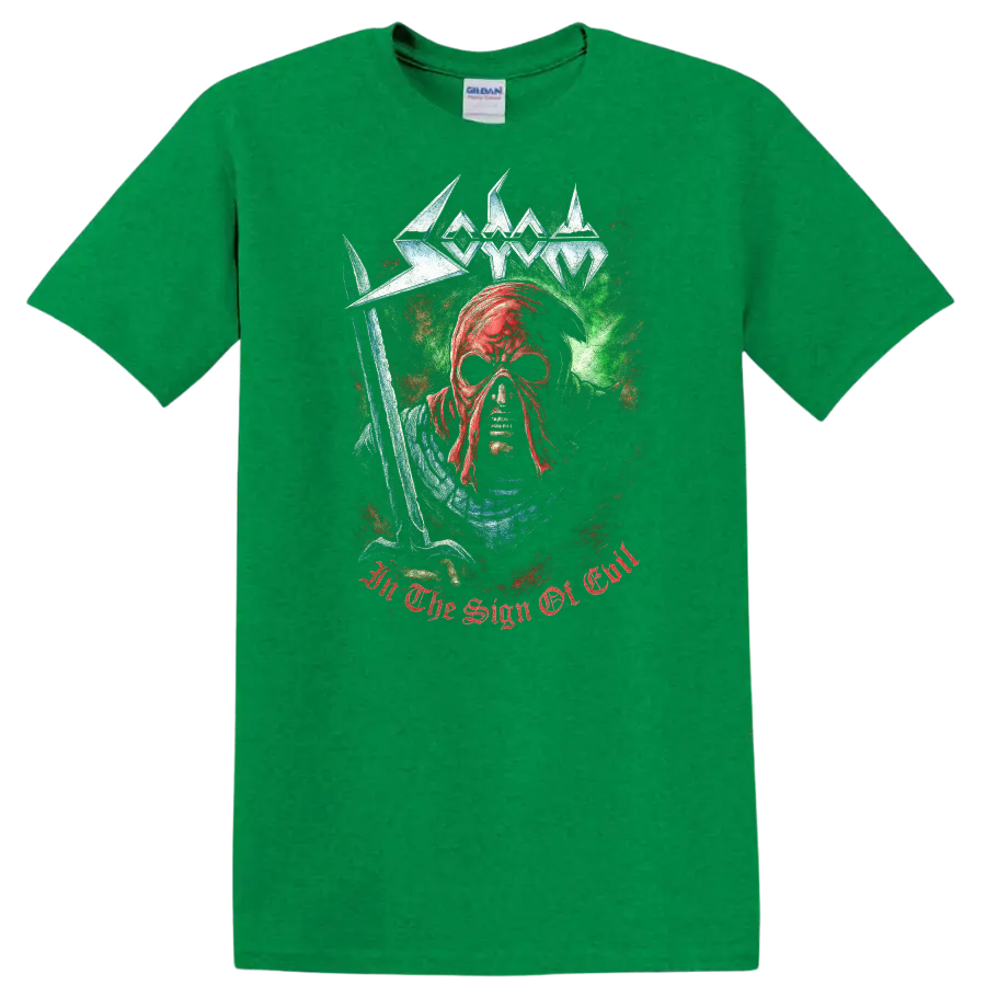 Retro Heavy Metal Skull Band Style T Shirt Gothic Rock Legend Art - Antic Irish Green