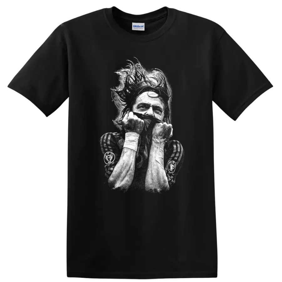 Retro soccer portrait of Zlatan Ibrahimović style T Shirt - Black