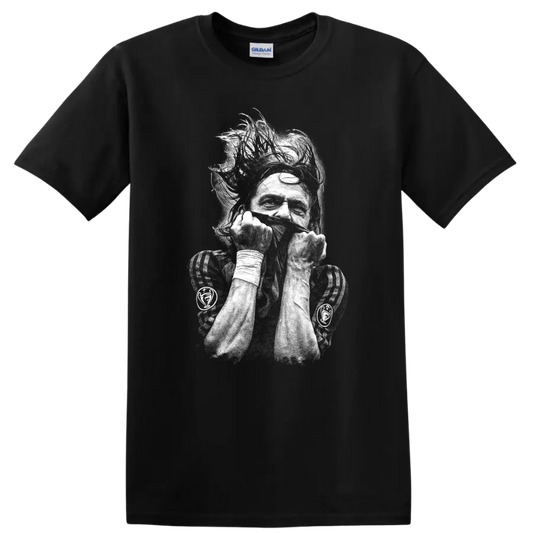 Retro soccer portrait of Zlatan Ibrahimović style T Shirt - Black