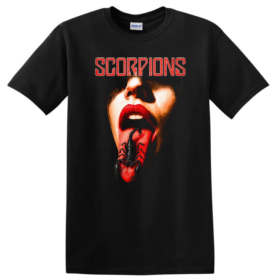Scorpions Retro Rock Heavy Metal Album Cover Style T Shirt - Black