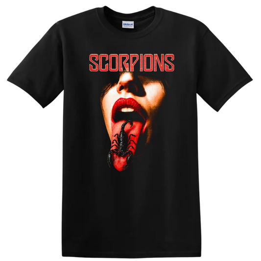 Scorpions Retro Rock Heavy Metal Album Cover Style T Shirt - Black