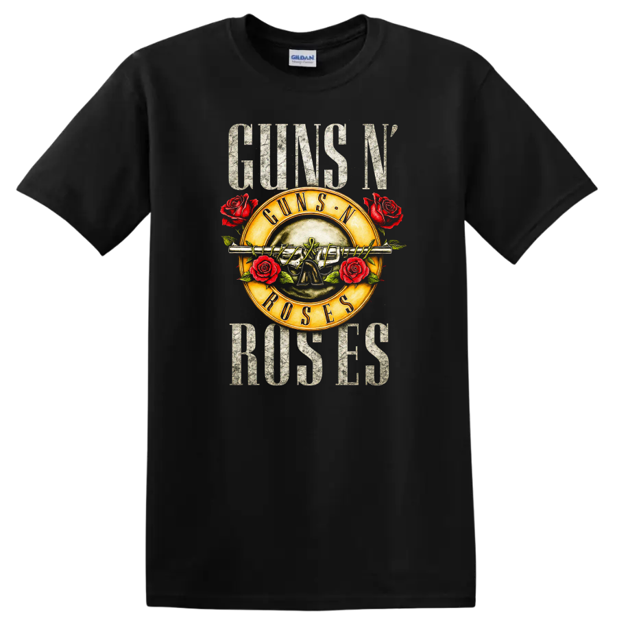 Guns N' Roses Retro Rock Album Cover Legend T Shirt - Black