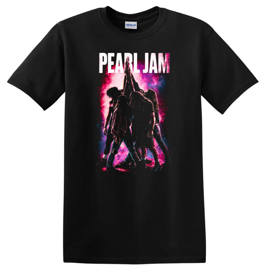 Pearl Jam Retro Rock Heavy Metal Album Style T Shirt - Black