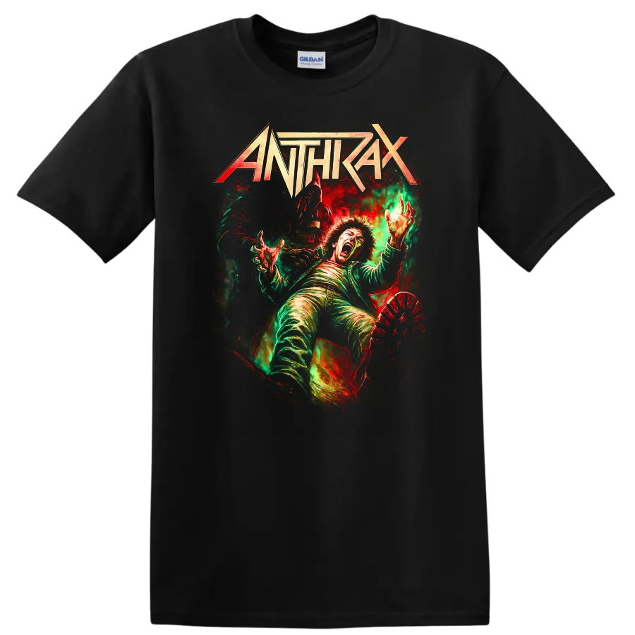 Anthrax Retro Heavy Metal Album Cover Legend T Shirt - Black