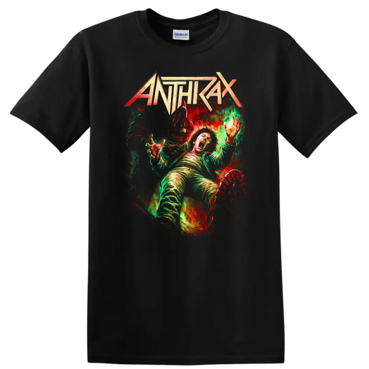 Anthrax Retro Heavy Metal Album Cover Legend T Shirt - Black
