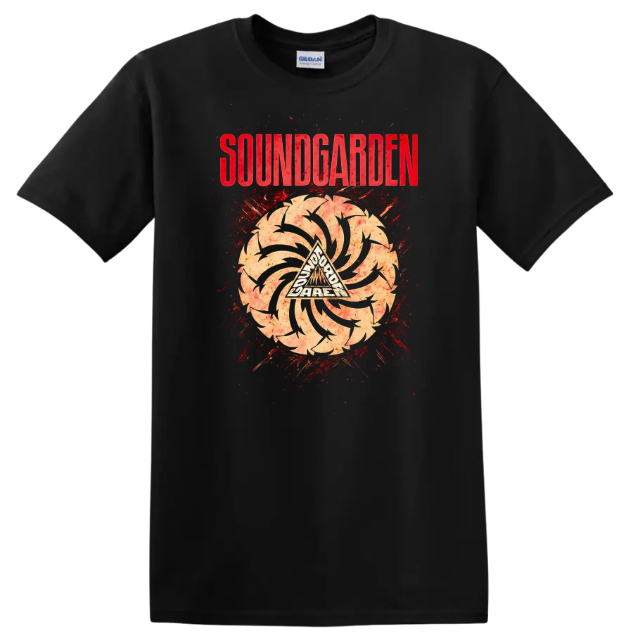 SOUNDGARDEN Retro Heavy Metal Album Cover Legend Style T Shirt - Black