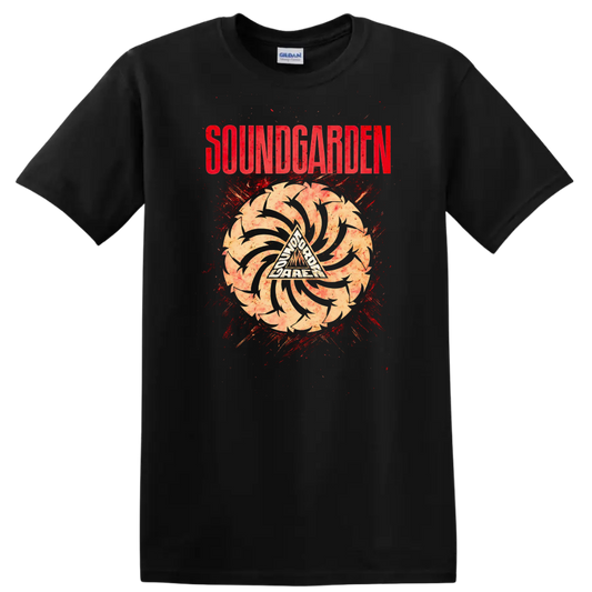SOUNDGARDEN Retro Heavy Metal Album Cover Legend Style T Shirt - Black