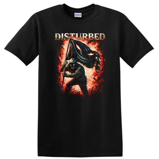 Disturbed Heavy Metal Album Cover Legend Style T Shirt - Black