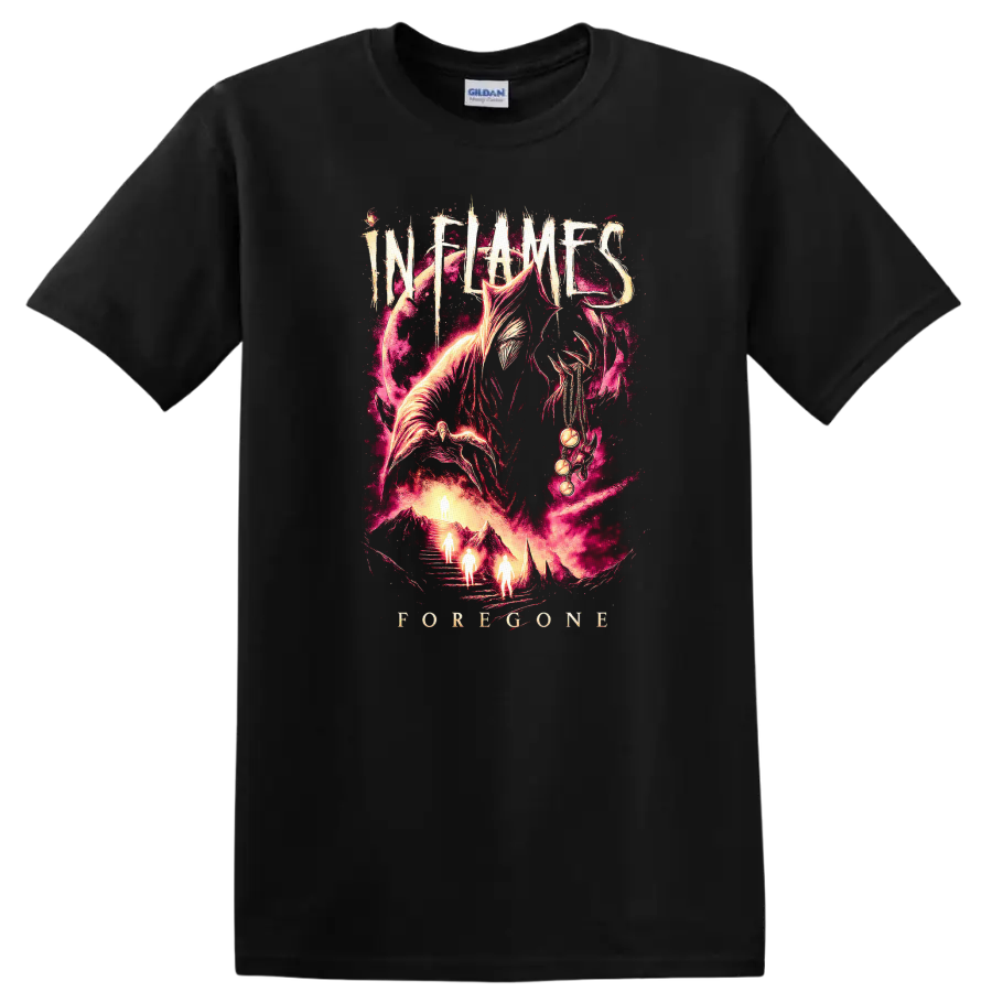 INFAMOUS Forever Retro Heavy Metal Album Art T Shirt - Black