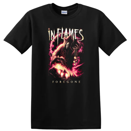 INFAMOUS Forever Retro Heavy Metal Album Art T Shirt - Black