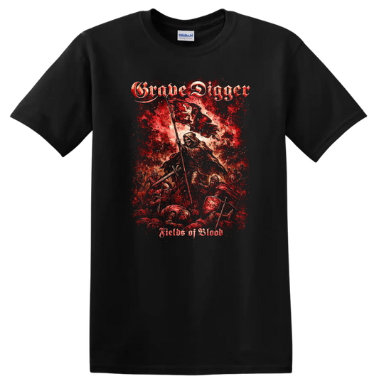 Grim Reaper Retro Heavy Metal Album Cover Legend Style T Shirt - Black