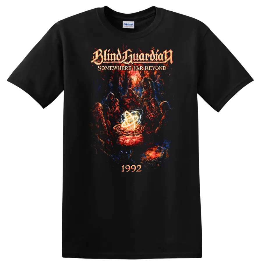 Blind Guardian Somewhere Far Beyond Retro Heavy Metal T Shirt 1992 Album Art - Black