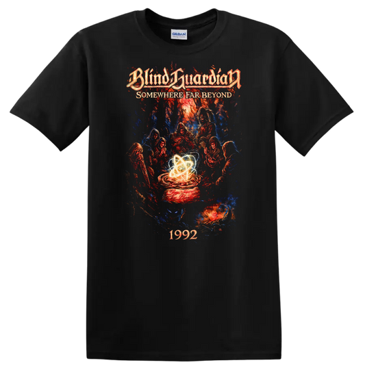 Blind Guardian Somewhere Far Beyond Retro Heavy Metal T Shirt 1992 Album Art - Black