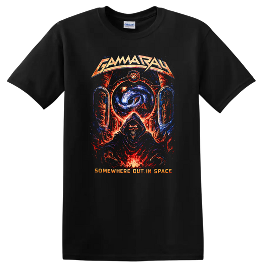 Gamma Ray Retro Heavy Metal Album Cover Style T Shirt - Black
