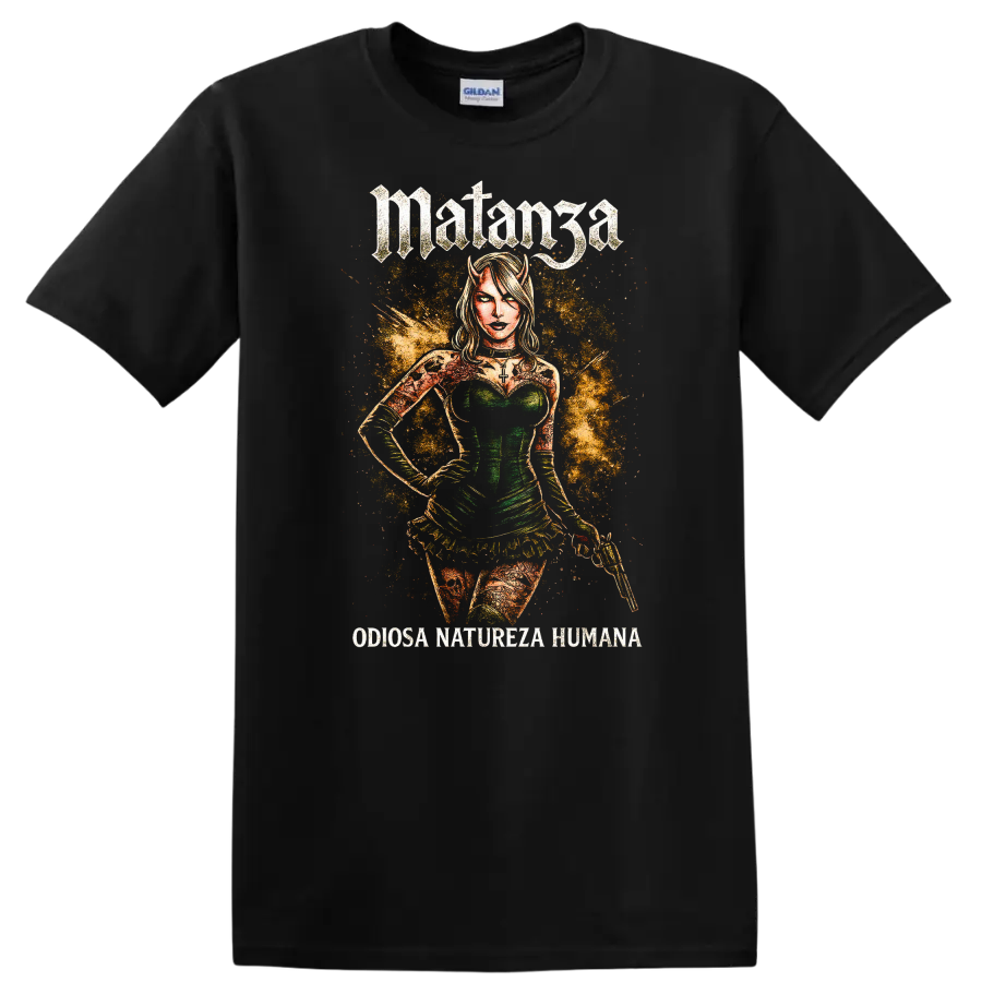 Matanga Retro Metal Album Cover Legend Art T Shirt - Black