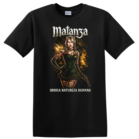 Matanga Retro Metal Album Cover Legend Art T Shirt - Black
