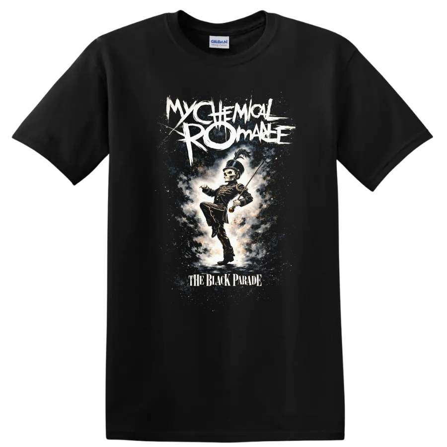 My Chemical Romance The Black Parade Vintage T Shirt on a Black T Shirt