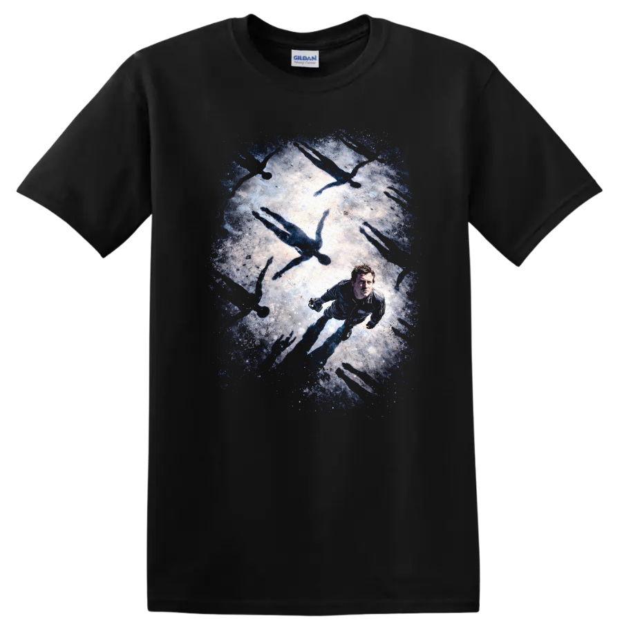 Vintage Classic Rock Album Cover Art Style T Shirt - Black
