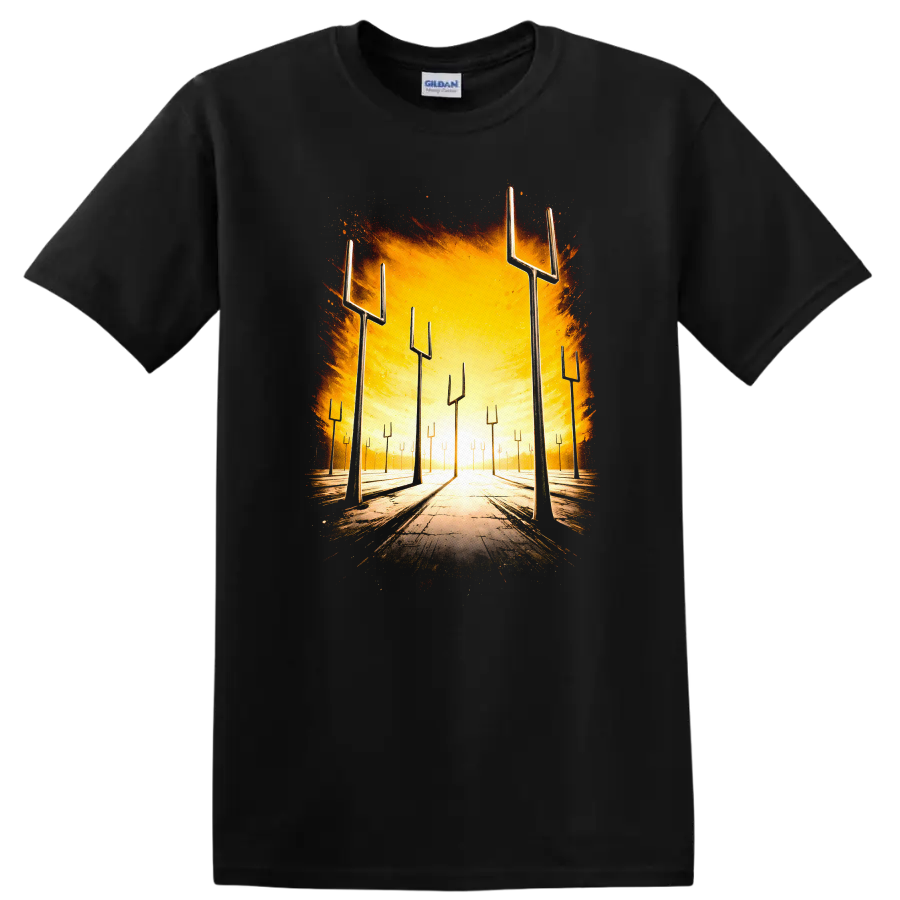Vintage Classic Rock Album Cover Art Style T Shirt - Black