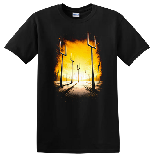 Vintage Classic Rock Album Cover Art Style T Shirt - Black
