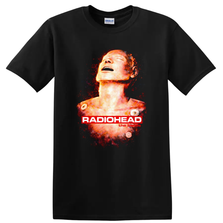 Vintage Classic Rock Album Cover Art Radiohead T Shirt - Black