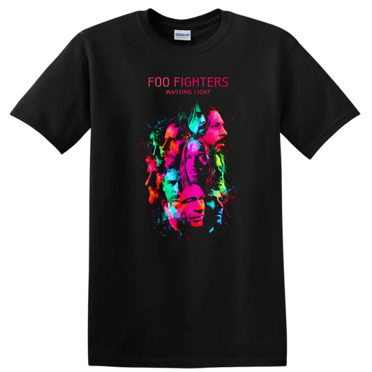 Foo Fighters Wasting Light Vintage Classic Rock T Shirt - Black