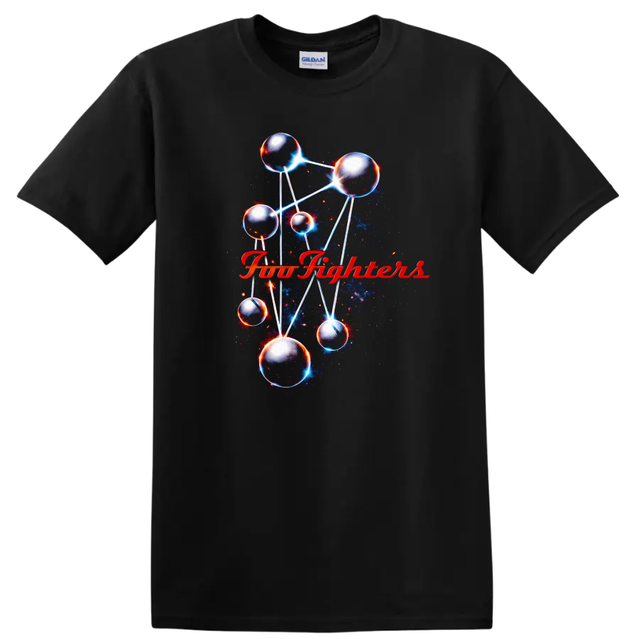 Foo Fighters Vintage Classic Rock Album Cover Art T Shirt - Black