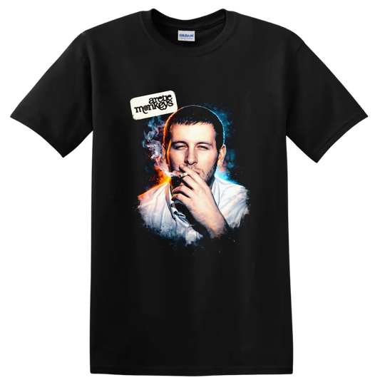Vintage Classic Rock Album Cover Art Style T Shirt - Black