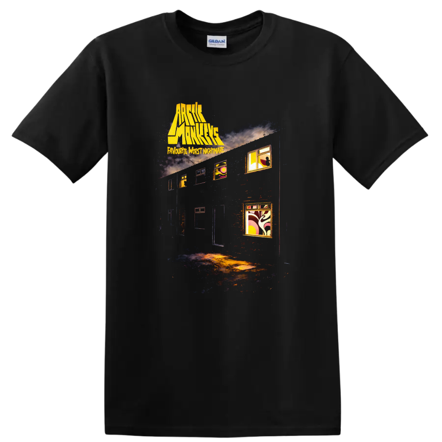 Arctic Monkeys Favourite Worst Nightmare Vintage T Shirt - Black