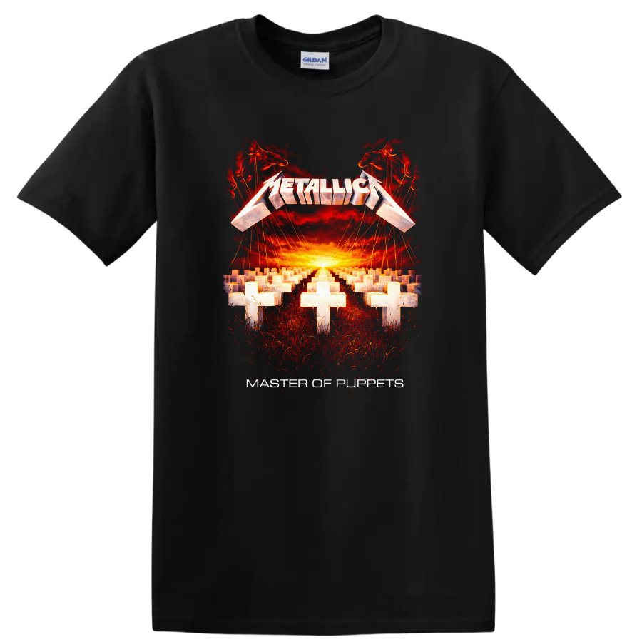 Metallica Master of Puppets Vintage Classic Rock T Shirt - Black