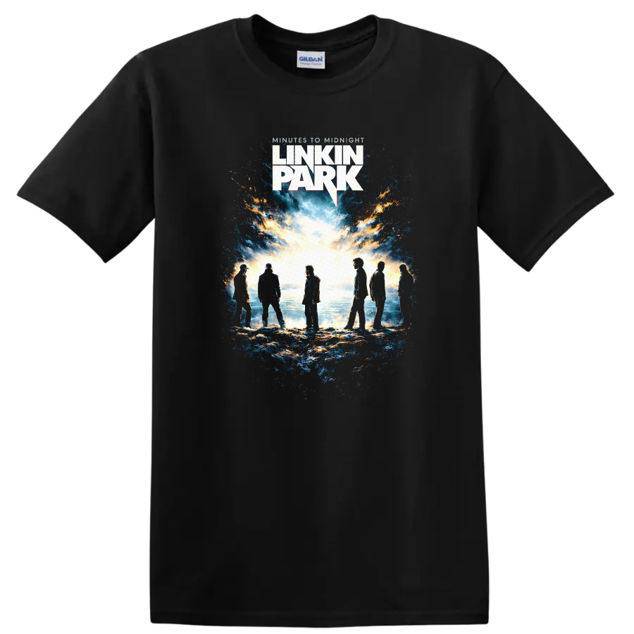 Linkin Park Vintage Classic Rock Album Cover Art T Shirt - Black