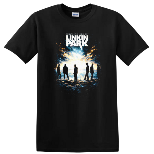 Linkin Park Vintage Classic Rock Album Cover Art T Shirt - Black
