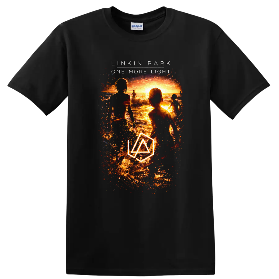 Linkin Park One More Light Vintage Album Cover Art T Shirt - Black