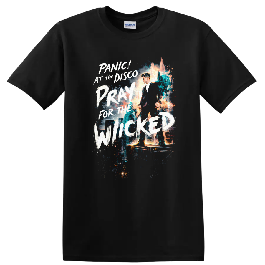 Panic! At The Disco Pray For The Wicked Vintage T Shirt - Black