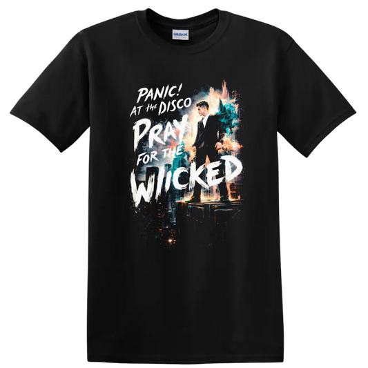 Panic! At The Disco Pray For The Wicked Vintage T Shirt - Black