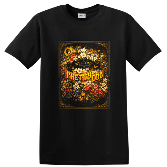 Vintage Classic Rock Album Cover Art T Shirt - Pretty Odd Design - Black