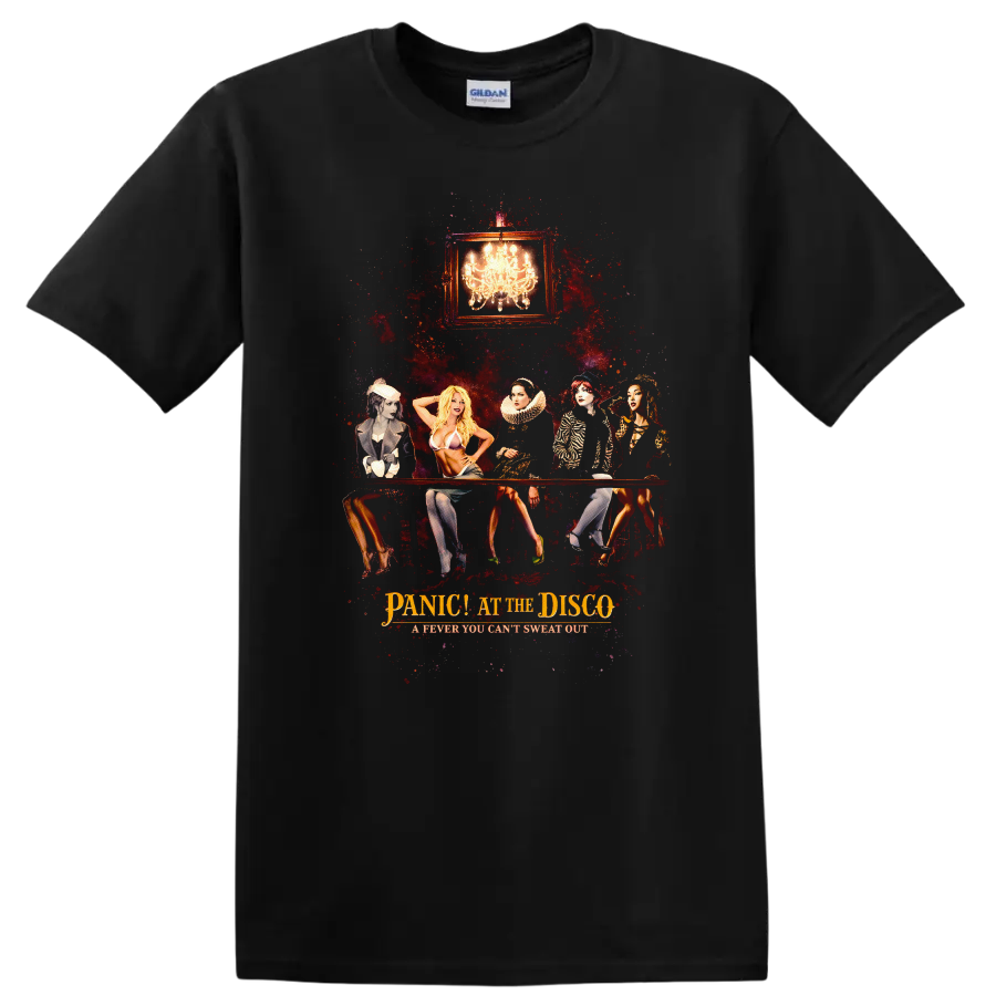 Vintage Classic Rock Album Cover Art Style T Shirt - Black