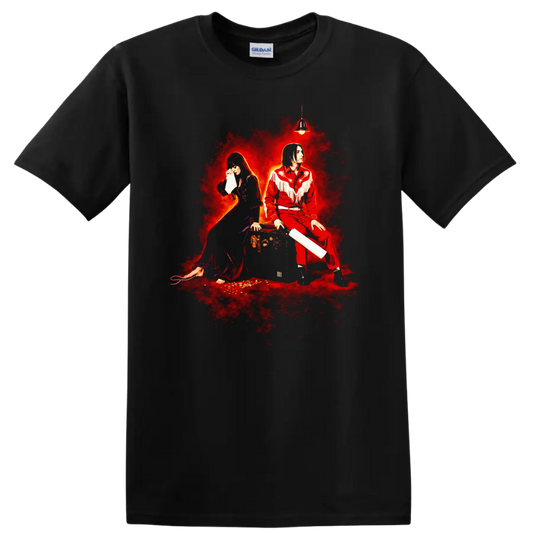 Vintage Classic Rock Album Cover Art Style T Shirt - Black